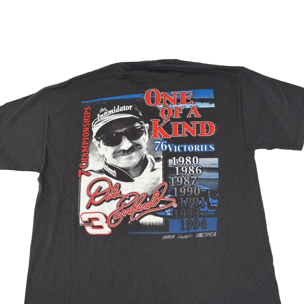 Competitor's View Mens One of A Kind Dale Earnhardt Sr Black T-Shirt Size XL